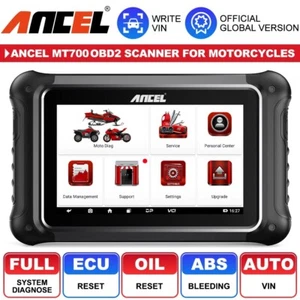 2023 ANCEL MT700 Motorcycle Scan All System Diagnostic Tool Oil Rest ABS - Picture 1 of 6
