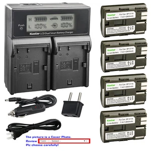 Kastar Battery LCD Dual Fast Charger for Canon BP-511 CB-5L & MV100Xi MVX150i - Picture 1 of 11