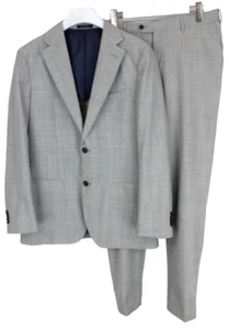 SUITSUPPLY Havana Patch HL Slim / Soho Turn-Up Suit Men's UK 40 / uk 34 Wool - Picture 1 of 19