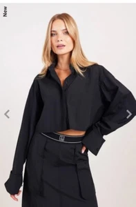 C&M Camilla & Marc Women's Azure Shirt Black Size 14XL - Picture 1 of 7