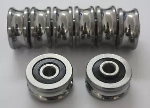 1pz SG35 U scanalatura 12*42*19mm cuscinetto guida pista a sfera sigillato tessuto - Foto 1 di 1