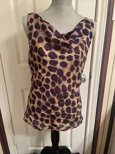 Lafayette 148 Blouse Size 10 Silk Cowl Neck Sleeveless Top - Picture 1 of 6