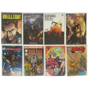 Indie Key Comics Lot of 8: Brilliant Bushido Burning Fields Buck Rogers - Picture 1 of 9