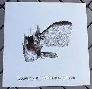 COLDPLAY ~ A Rush of Blood To The Head #1140/1500 Litho 20x20" PROMO kiss cam - Picture 1 of 5