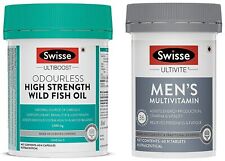 Swisse Odourless High Strength Wild Fish Oil + Swisse Men’s Multivitamin Combo