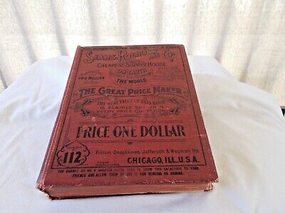 1902 Sears Roebuck & Co. Mail Order Catalog No. 112  ORIGINAL HARD COVER Antique • 9.99$