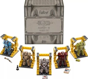 MEGA Fallout T-60 Power Armor Collection Set With 5 Figures (327 pcs) NEW SEALED - Picture 1 of 3