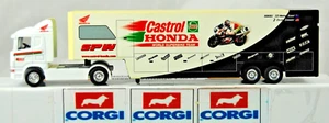 Corgi 86601 SCANIA Truck & COLIN EDWARDS HONDA SUPERBIKE RACE TRANSPORT Trailer - Picture 1 of 20