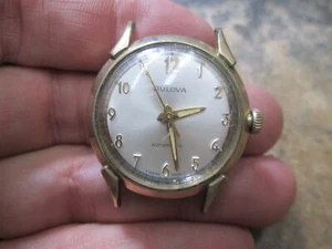 BULOVA AUTOMATIC STAINLESS SCREW BACK Running WRIST Watch - Picture 1 of 3