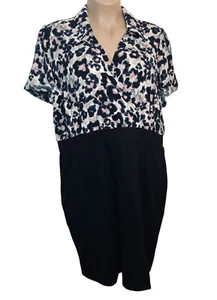 Vestido Tórrido Talla 3X Estampado Animal Estudio Bodycon Hasta la Rodilla Rosa Negro Mob Esposa - Imagen 1 de 10