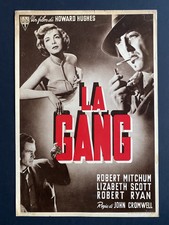 fotobusta noir LA GANG . R. Mitchum, L. Scott, R.Ryan
