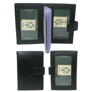 VITALI MENS WOMENS LEATHER WALLET 606 - Imagen 1 de 5