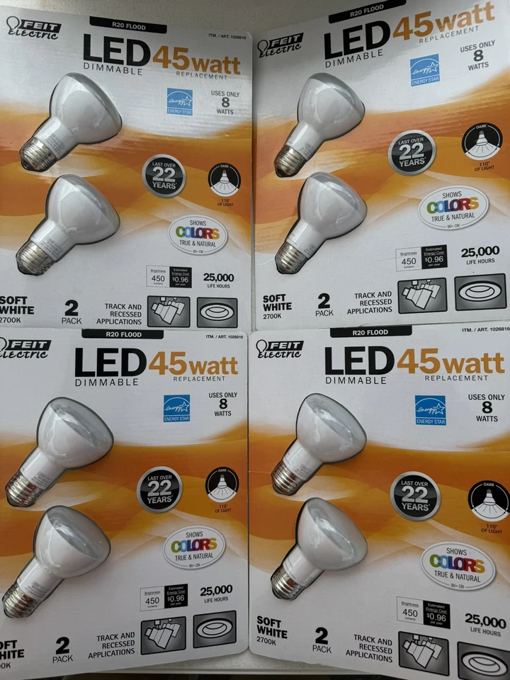 Feit Eelctric LED Dimmable 45-Watt Replacement Bulbs  Set Of 4 - Image 1 of 2