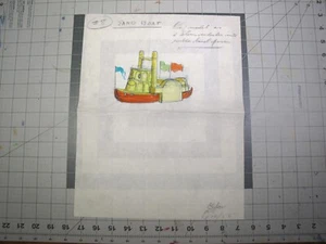 vtg 1955 Disney Disneyland Sand Boat toy Eldon Dedini sketch concept art v3 - Picture 1 of 6