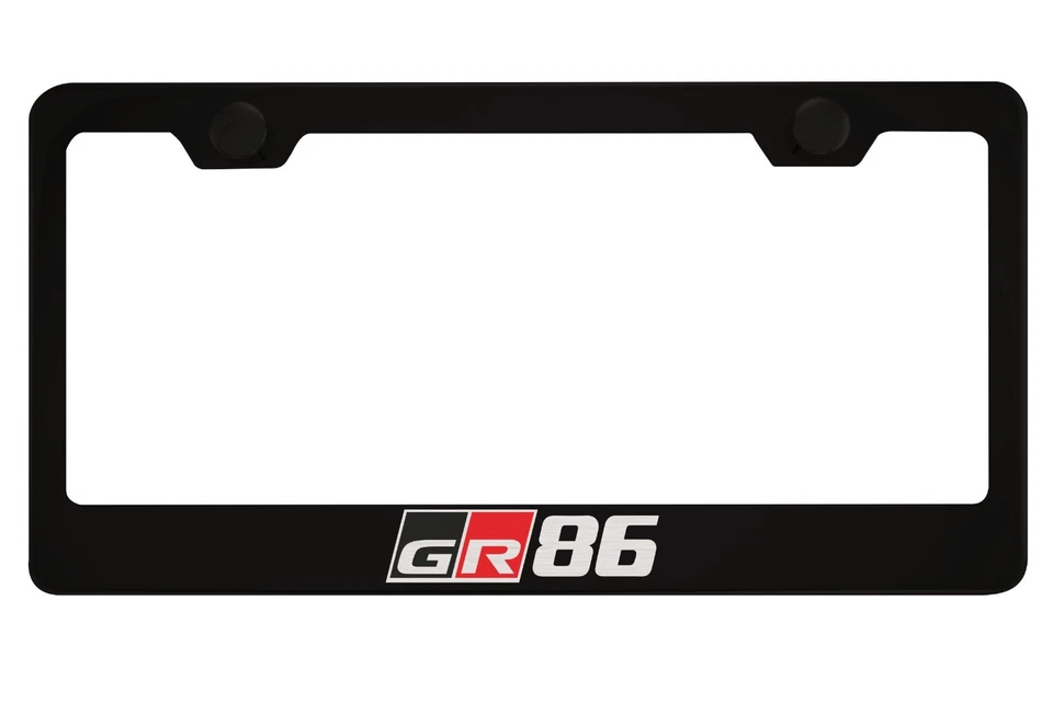 Marco de matrícula negro para Toyota GR 86 Foto 1 de 1