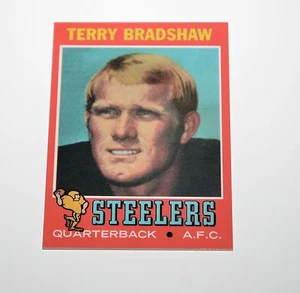 TERRY BRADSHAW 1999 REPRINT CARD #2 1970 TOPPS CARD - Bild 1 von 1