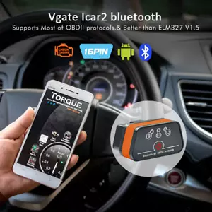 Vgate iCar2 ELM327 obd2 Bluetooth scanner elm 327 V2.1 Android/PC. Not for IOS - Picture 1 of 1