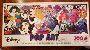 Disney Collectors Pop Art Panoramic 700 pc Puzzle Princess 34" x 12"