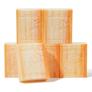 BELA Orange Zest Soap Bars 3.3 OZ Pack of 6, French Triple Milled Bar Soap with - Picture 1 of 12