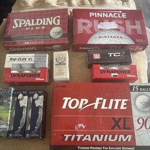 68 NEW Golf Balls - Various Brands  Top Flite Wilson Hogan 392  Spaulding - Picture 1 of 10