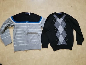 The Children Place Kids Boys Bundle of 2 Long Sleeve Sweater 7/8 - Picture 1 of 5