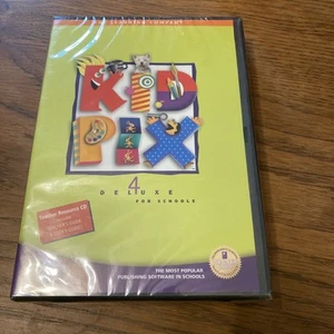 KID PIX 4 Deluxe pour écoles par RiverDeep (WIN/MAC) NEUF 2004 pour systèmes plus anciens - Photo 1/3