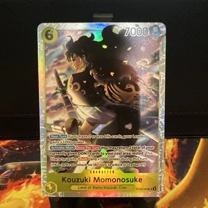 One Piece TCG Kouzuki Momonosuke ST28-004 Super Rare Green/Yellow Starter Deck - Picture 1 of 2