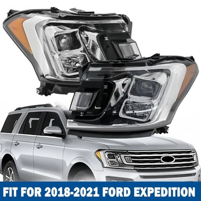 Fit Ford Expedition 2018-2021 Headlight RH / LH Halogen w/Bulb Plug & Play - Image 1 of 4