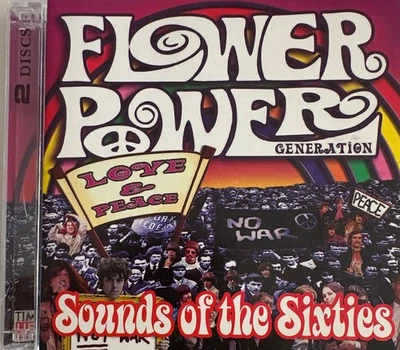 TIME LIFE - Sounds Of The Sixties Love & Peace Flower Power 2 x CD 2005 AS NEW! - Image 1 of 2