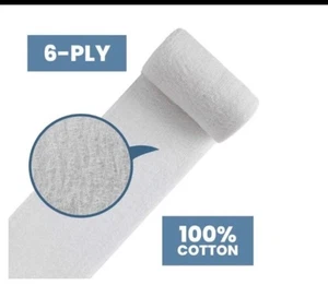 MediChoice Gauze Bandage Roll 4.5" X 4.1 yds, Sterile, Pack of 10 (GZBN3003) - Bild 1 von 4