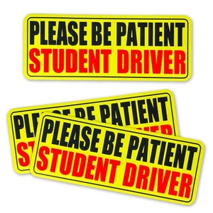 3pcs Student Drive Magnet for Car Please Be Patient Student Driver New Driver... - Picture 1 of 7