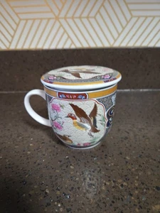 Yoko Hissan TAZZA DA TÈ tazza caffè anatre made in Japan con coperchio e colino 12 oz - Foto 1 di 7