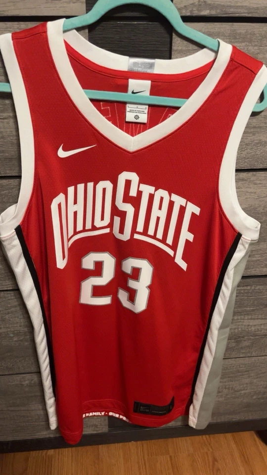 Camiseta deportiva de baloncesto Lebron James Nike Elite Ohio State Buckeyes para hombre talla L  Foto 1 de 2