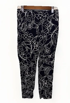 Pantalones Cortos Joseph Ribkoff Estampado Palma Negro Blanco Talla Falta Talla 10? Usado en excelente estado Foto 1 de 4