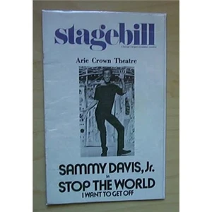 SAMMY DAVIS JR STAGEBILL MAGAZINE CHICAGO MONTLY MAG - B+W COVER JUNE 1978 USA - Picture 1 of 1
