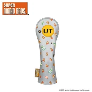 Super Mario Bros UT Head Cover Silver Nintendo Official SBHU002 w/ Dial Tag PU - Picture 1 of 6