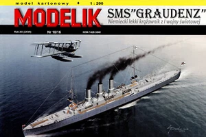 Crucero ligero alemán SMS Graudenz Primera Guerra Mundial 1:200 ¡¡¡NUEVO!!! Modelo Nº 10/16 - Imagen 1 de 1