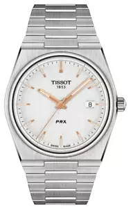 Tissot PRX Men's White Watch - T137.410.11.031.000 Brand New Boxed - Imagen 1 de 3