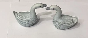 "Juego de 2 estatuillas azules de cisne/ganso de 2" (huecas y ligeras) - Imagen 1 de 4