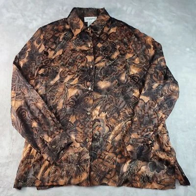 Blusa Easy Spirit mezcla seda, semi transparente #117 Foto 1 de 4