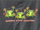 Vintage Tree Frog Black Cotton T Shirt Men