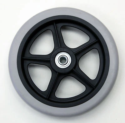 Rollator Walker Parts 6" Rodízio Roda Traseira Frontal 5/16" Rolamentos C46 1 peça NOVO - Imagem 1 de 2