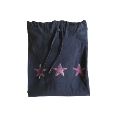 JOHN VARVATOS 3 ESTRELLAS SUDADERA CON CAPUCHA NEGRA $209 ENVÍO MUNDIAL FTP 0624 Foto 1 de 4