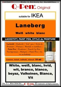 10mL Lackstift für IKEA Laneberg weiß - Picture 1 of 1