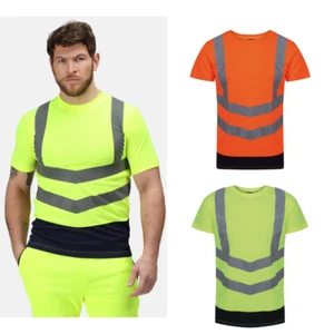 Regatta High Visibility Pro Hi-Vis Short Sleeve T-shirt TRS194 - 100% Polyester - Picture 1 of 11