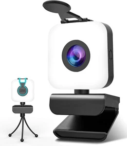 MHDYT Webcam 1080P Full HD Microfono PC USB 2.0 Autofocus Cover smart ios androi - Foto 1 di 5