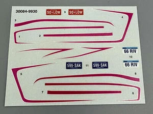 AMT-ERTL #30084 1:25 CAR MODEL DECALS 1966 BUICK RIVIERA LOWRIDER CAR #D97 - Picture 1 of 3