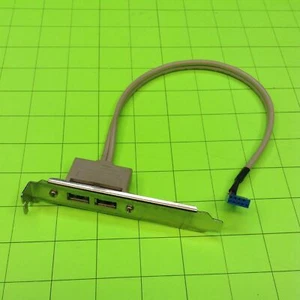 Conector de puerto USB con doble ranura trasera USB para computadora de escritorio - Imagen 1 de 2