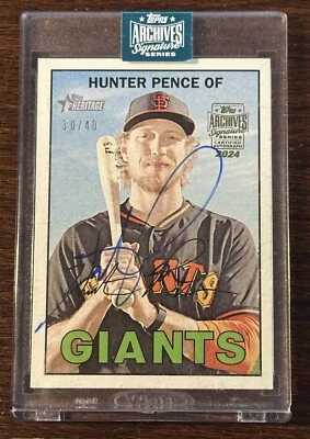 2024 Topps Archives Signatures #200 Hunter Pence 10/40 Foto 1 de 3