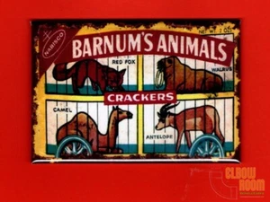 Vintage look Barnum's Animals crackers box art 2x3" fridge magnet Nabisco - Picture 1 of 2